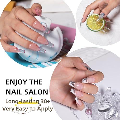 Miniatura 4 de Mobray Gel de extensión de uñas de 2.16 oz (60 g), gel de extensión de uñas transparente para uñas, gel constructor de uñas de gel de primavera para