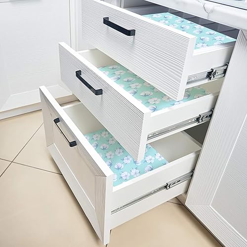 Vista 17 de SCENTORINI 15 hojas de forros de cajones para aparadores, revestimientos de cajones perfumados de lavanda, hojas de papel de 14.3 x 19.5 pulgadas