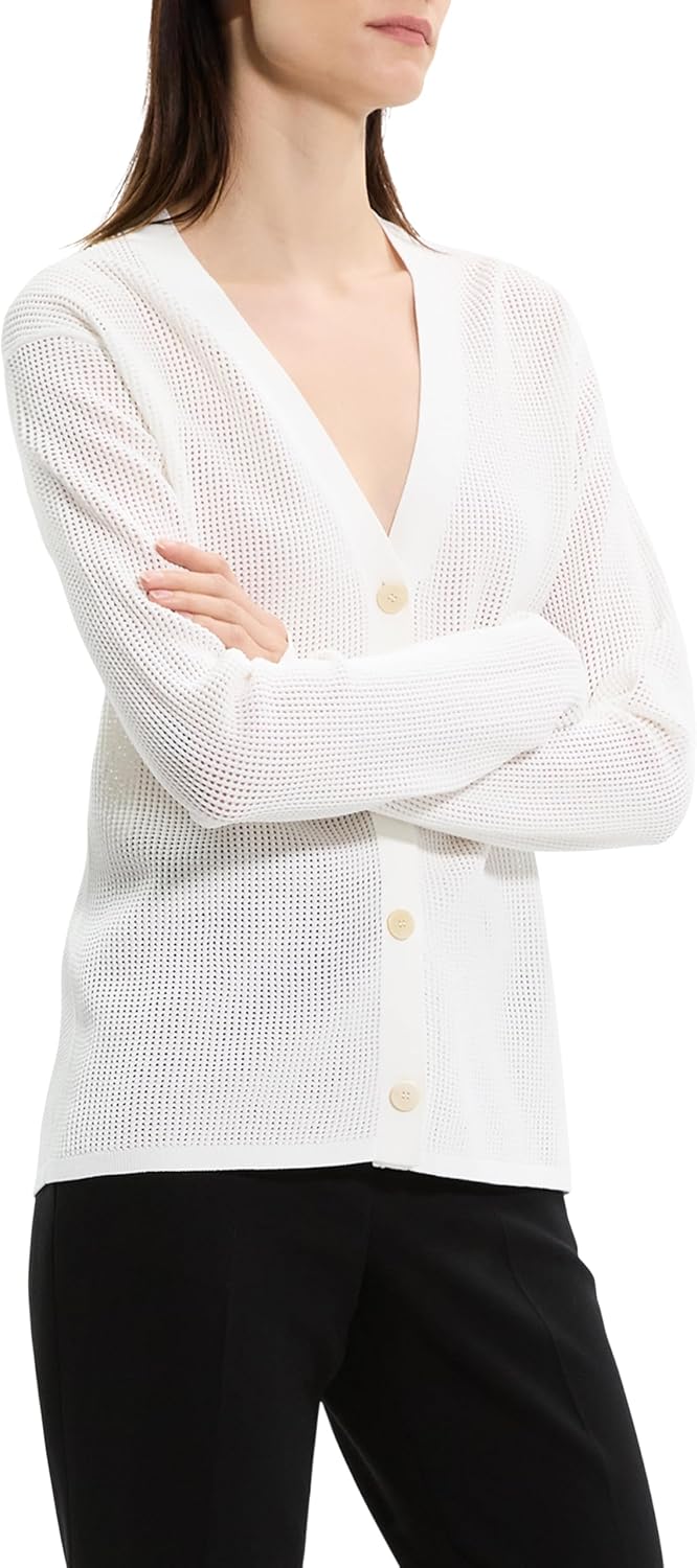 Theory Womens Pointelle Cardi - Image 3