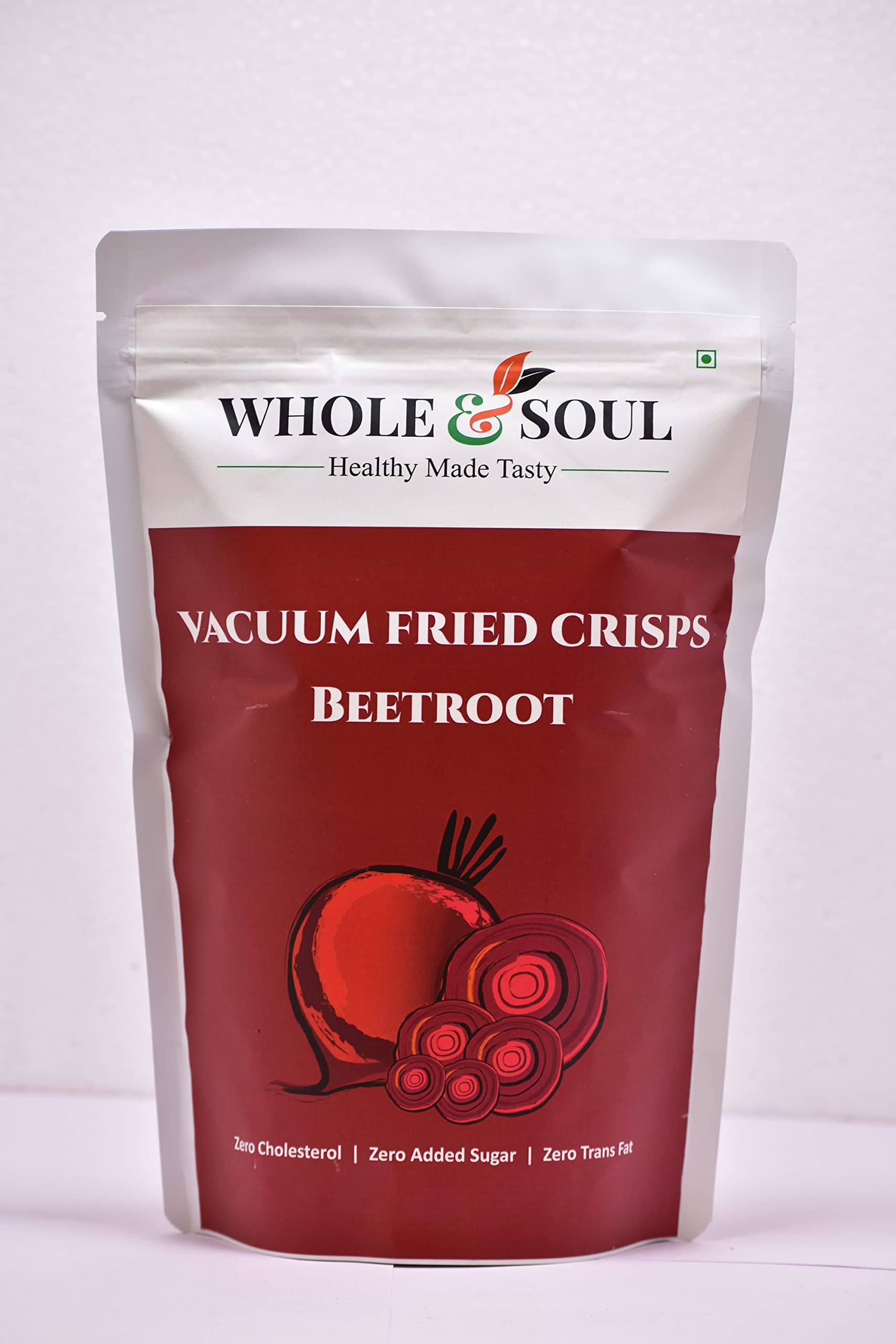 WHOLE & SOUL-Healthy Made Tasty Vacuum Fried Chips Beetroot