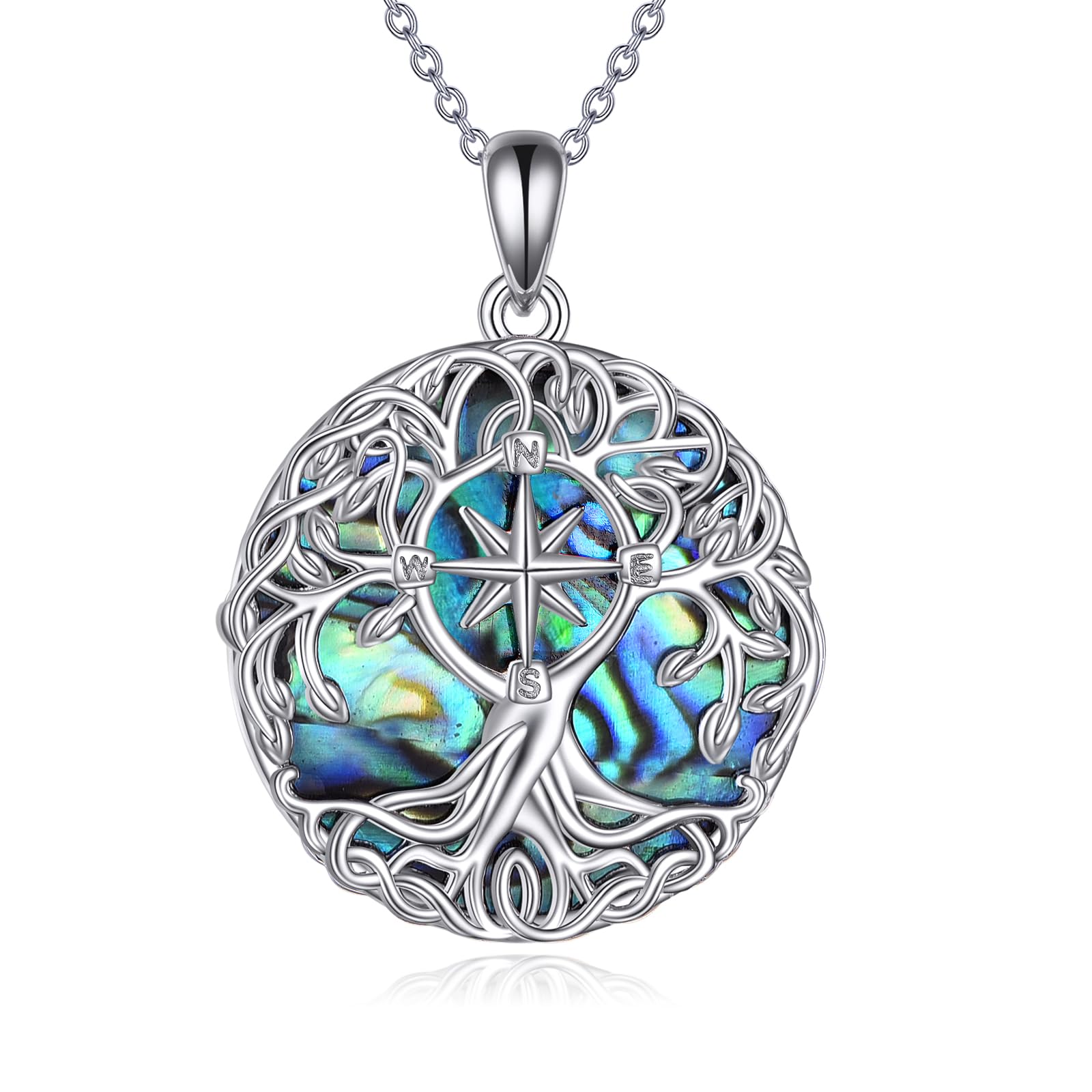 YFN Tree of Life Necklace Sterling Silver Celtic Knot Tree Pendant Jewelry Gifts for Women Men