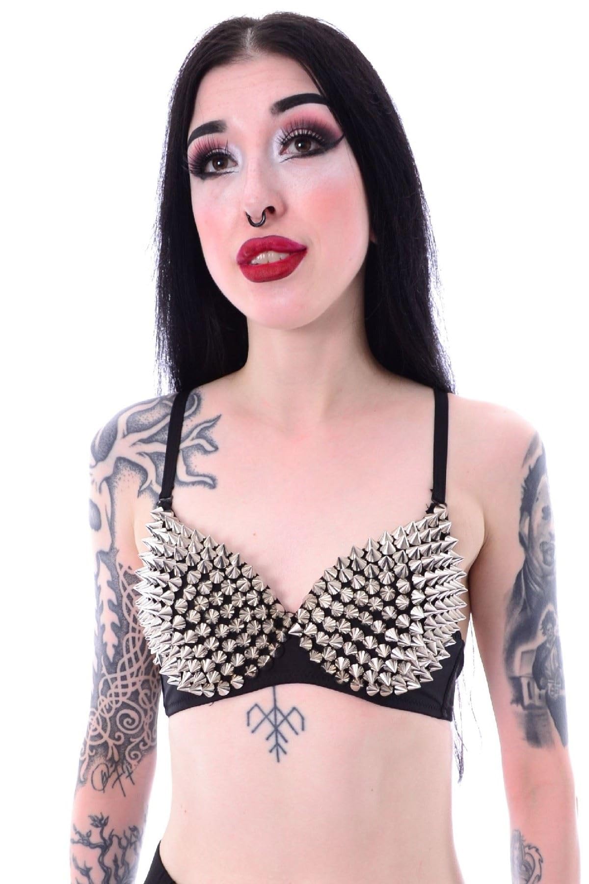 Poizen IndustriesCone Stud Bra Black Lingerie Punk Gothic Sexy alternative