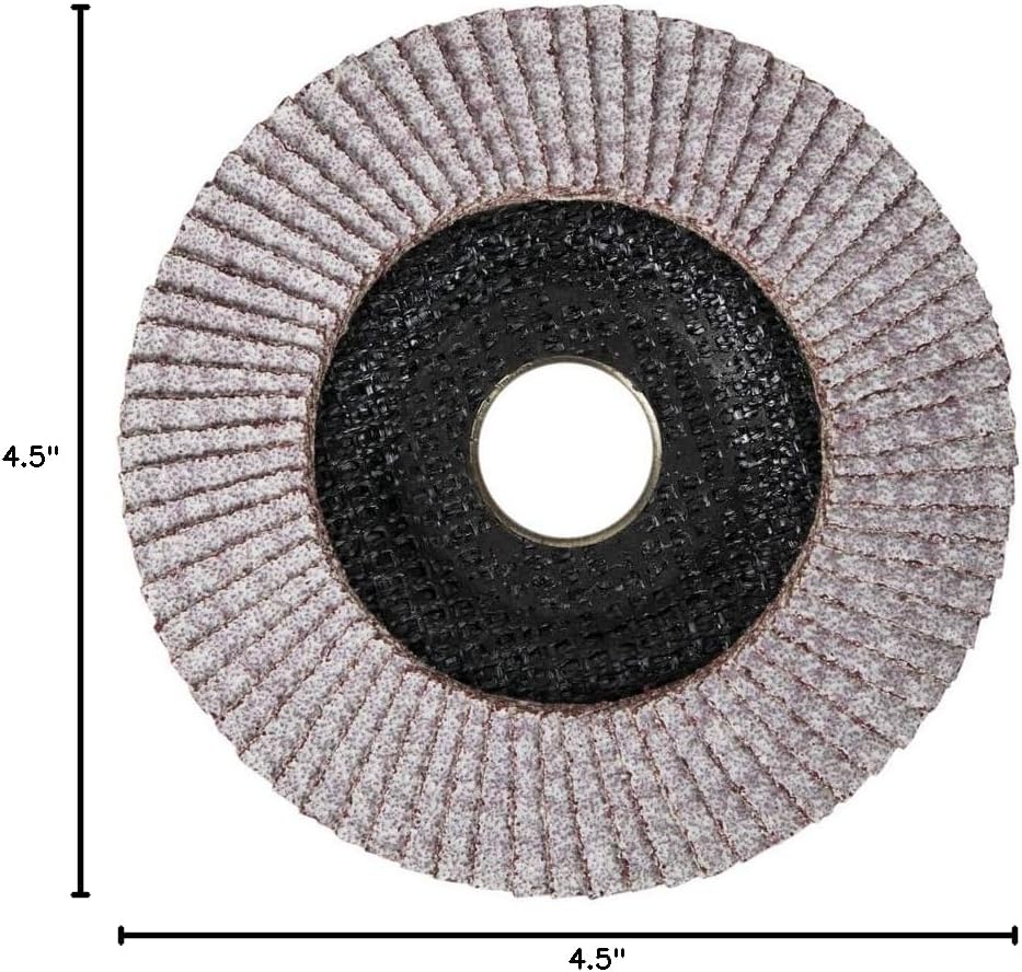 DEWALT Flap Disc, Aluminum, 4.5-Inch X 7/8-Inch, 40 GRIT (DW8306AL)