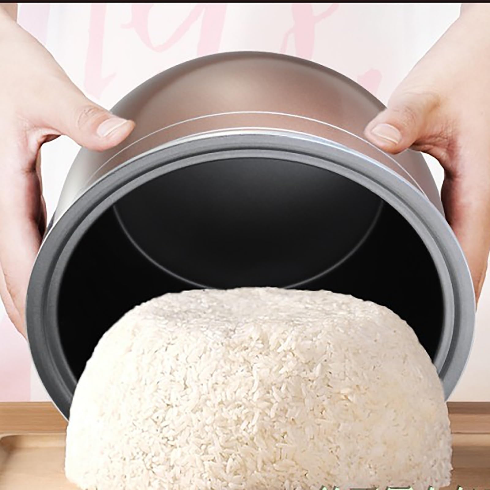 Cuociriso a Vapore (2-6L) per Uso Domestico, Antiaderente, Cottura con Un Solo Tasto e conservazione Automatica del Calore per 1-8 Persone, 220-240 V (6L)