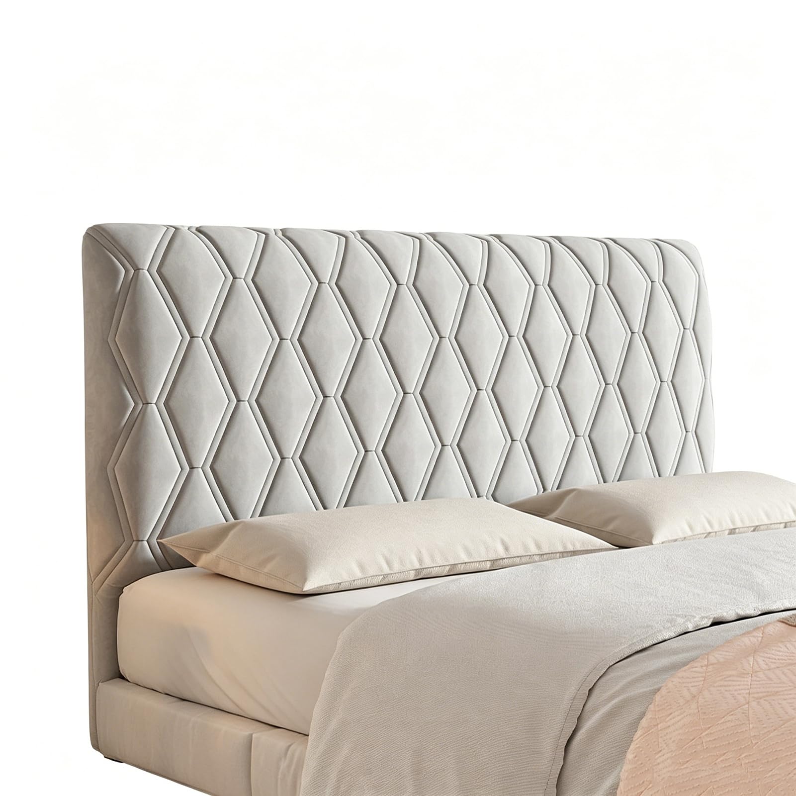 WSKCXHD Headboard Covers Queen Size Headboard Slipcover Full Size Modern Bed Frame Headboard Easy To Install Stylishly Protect,C,150cm(59in)