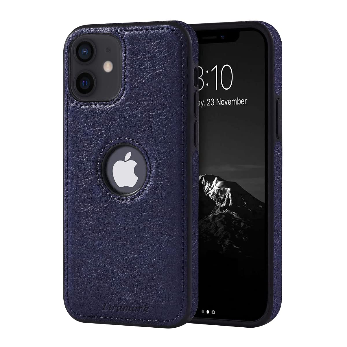 LIRAMARK PU Leather Flexible Back Cover Case Designed for iPhone 12 Mini (Blue) (B094JNJL27) Amazon Price History, Amazon Price Tracker