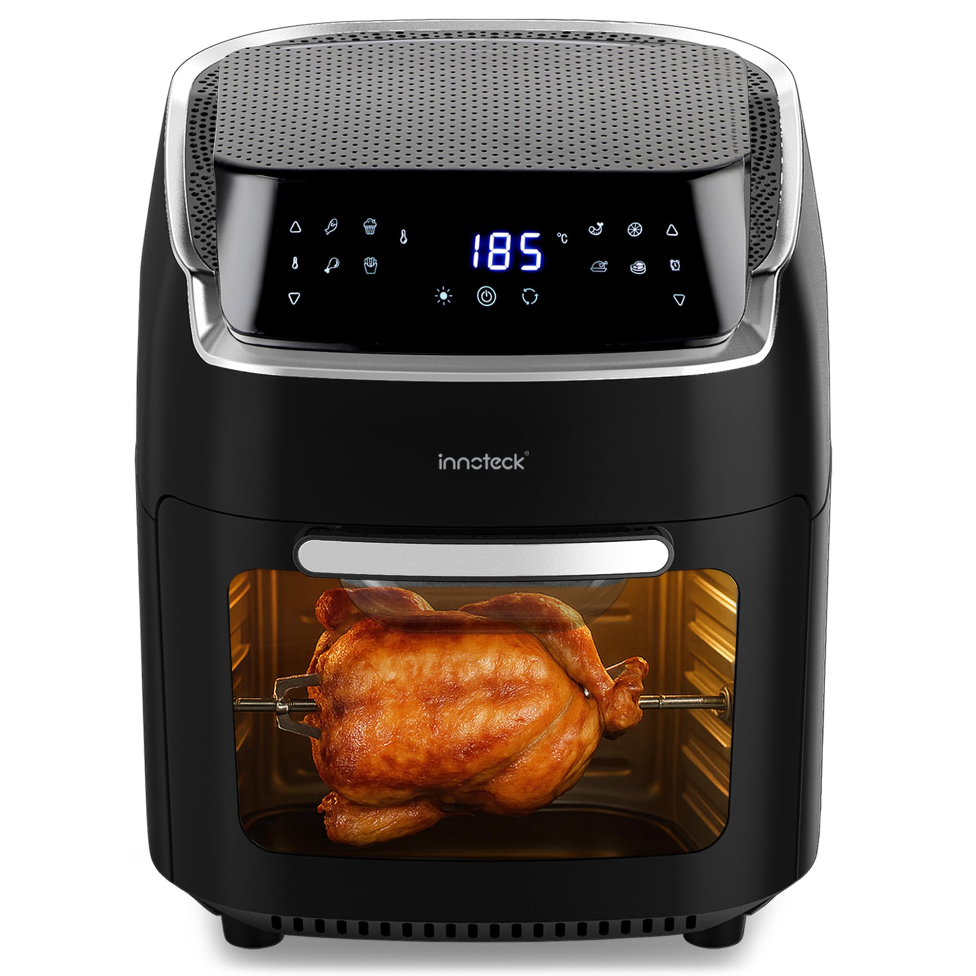 Innoteck 12L Digital Air Fryer Oven with Rotisserie 1800W Large Air Fryer with T