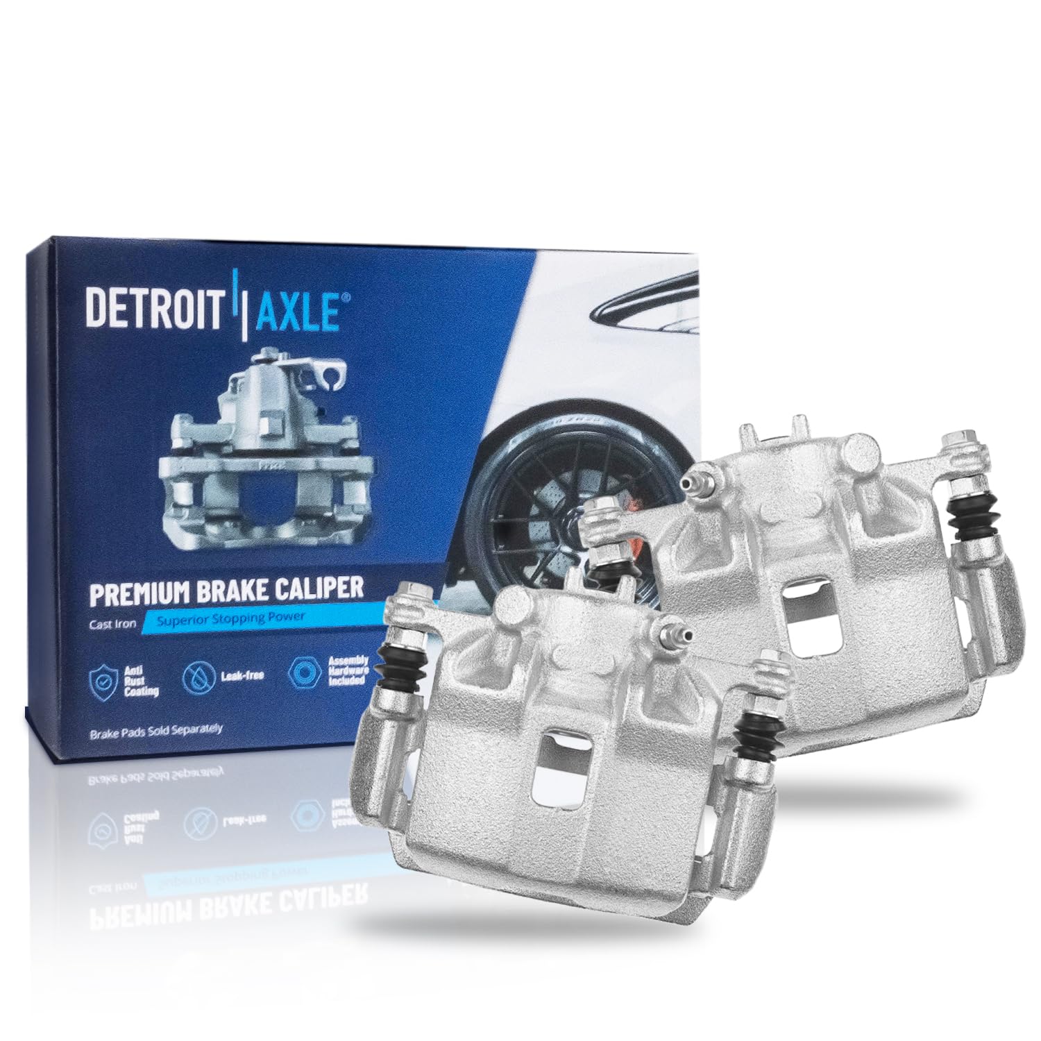 Detroit Axle - 2 Front Brake Calipers for 2003 2004 2005 Honda Civic