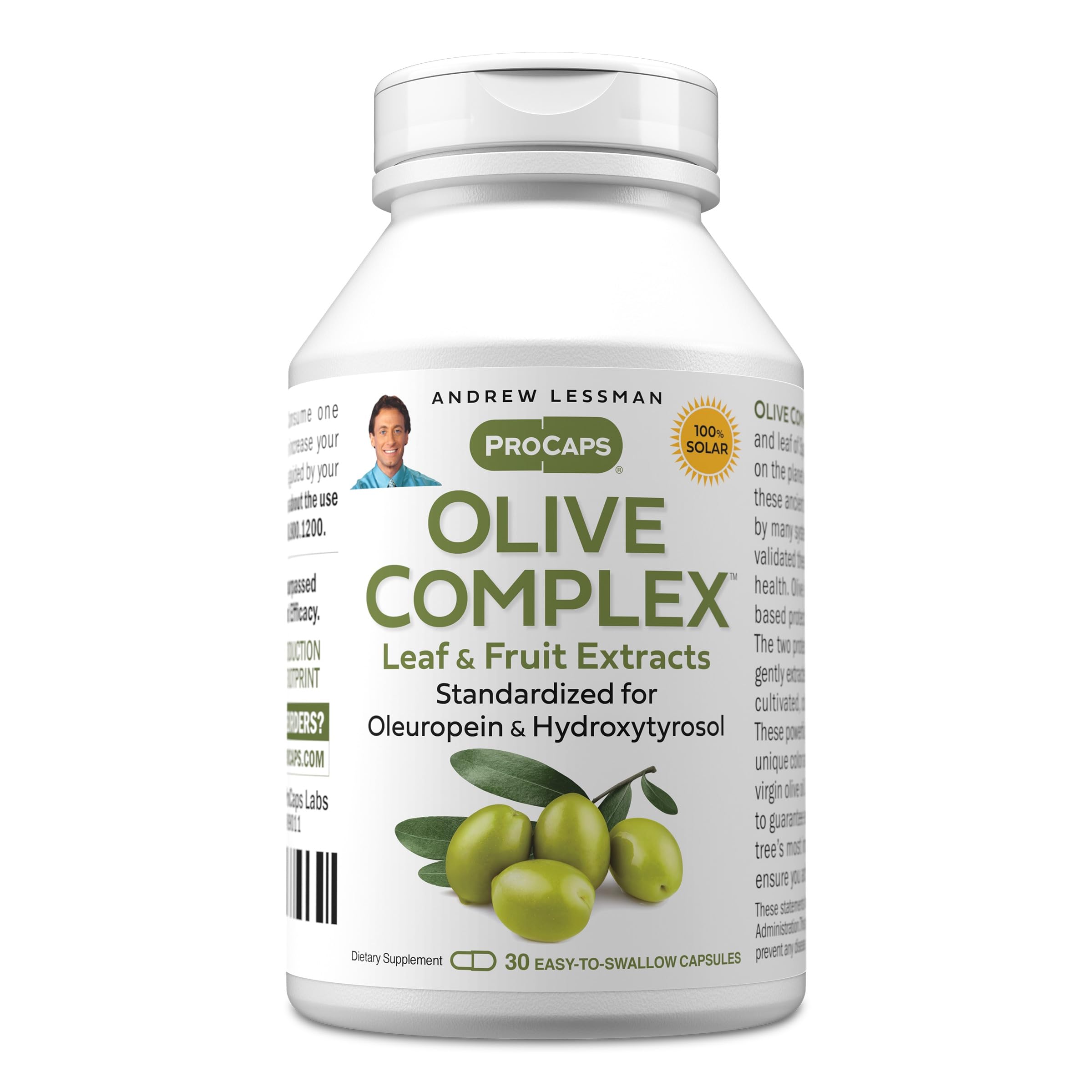 ANDREW LESSMAN ProCaps Olive Complex Olive Leaf Extract 30 Capsules 30 Count (Pack of 1)