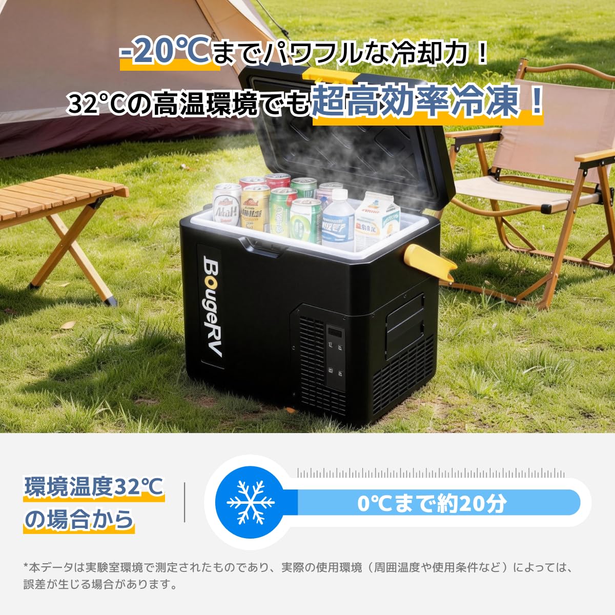 BougeRV ポータブル冷蔵庫 小型 18L BougeRV CRH 18L ポータブル冷蔵庫 カーキ – JP.BougeRV.com