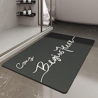 Vista 8 de MontVoo - Tapete de baño antideslizante, súper absorbente, resistente a las manchas, de secado rápido, delgado, para baño, suelo, bañera, tocador