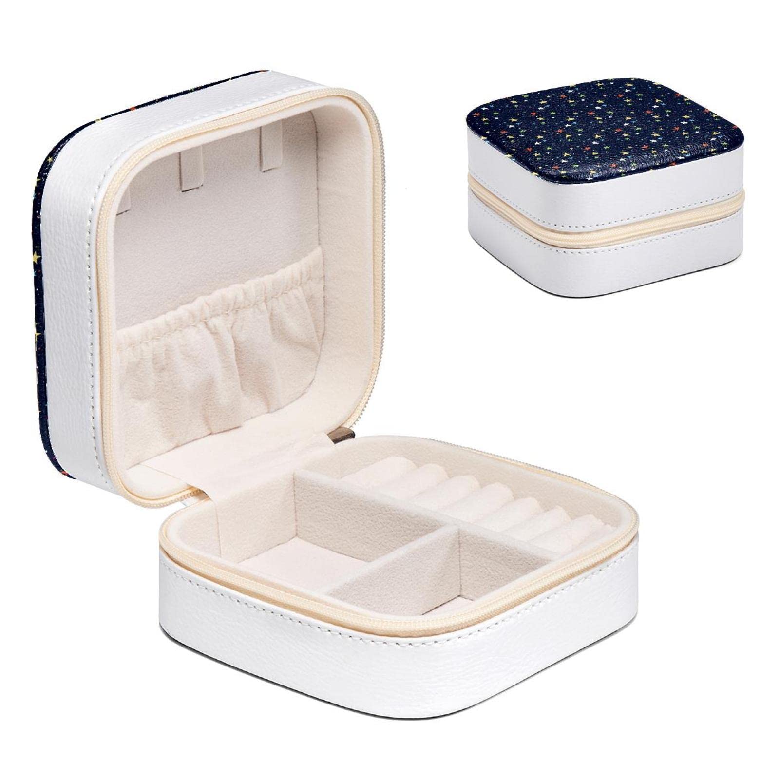 Boîte à bijoux pour femme et filles étoiles colorées 10.5cm