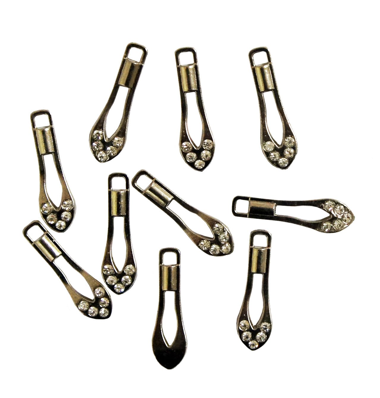 Fasteners Drop 182 Silver : Tirette zip ergonomique en métal argenté pour réparation