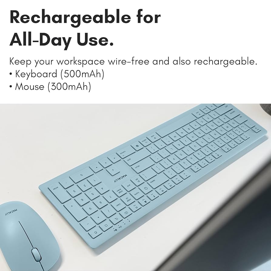 Macmini 2018 Keyboard Mouse 付き Amazon.com: Macally Wireless Keyboard and Mouse Combo for