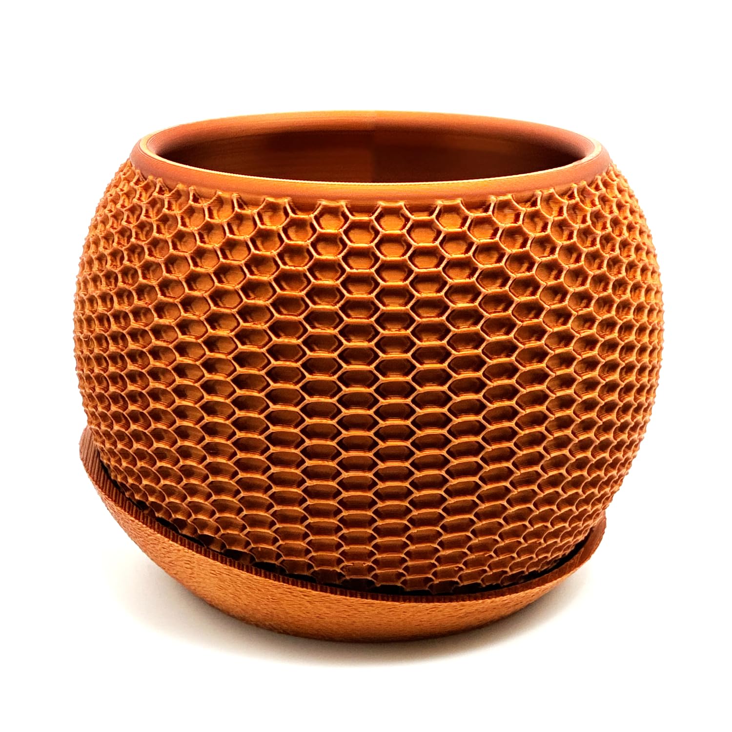 Househive Honeycomb Small Plant Pot (Bronze)