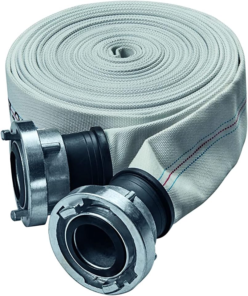 D Schlauch Industrie-Bauschlauch 130 M – Feuerwehrschlauch, Wasserschlauch, Robust Für Garten & Gewerbe Feuerwehr Schlauch