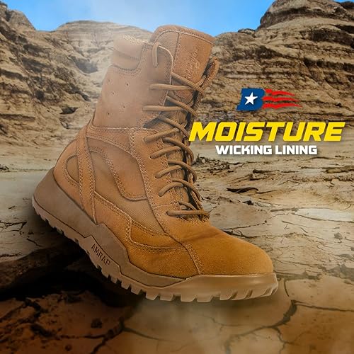 Miniatura 4 de Belleville BV505 AMRAP Botas de campo Botas militares y absorben la humedad Entresuela de TPU y calzado compatible con AR 670-1 Plantilla de EVA
