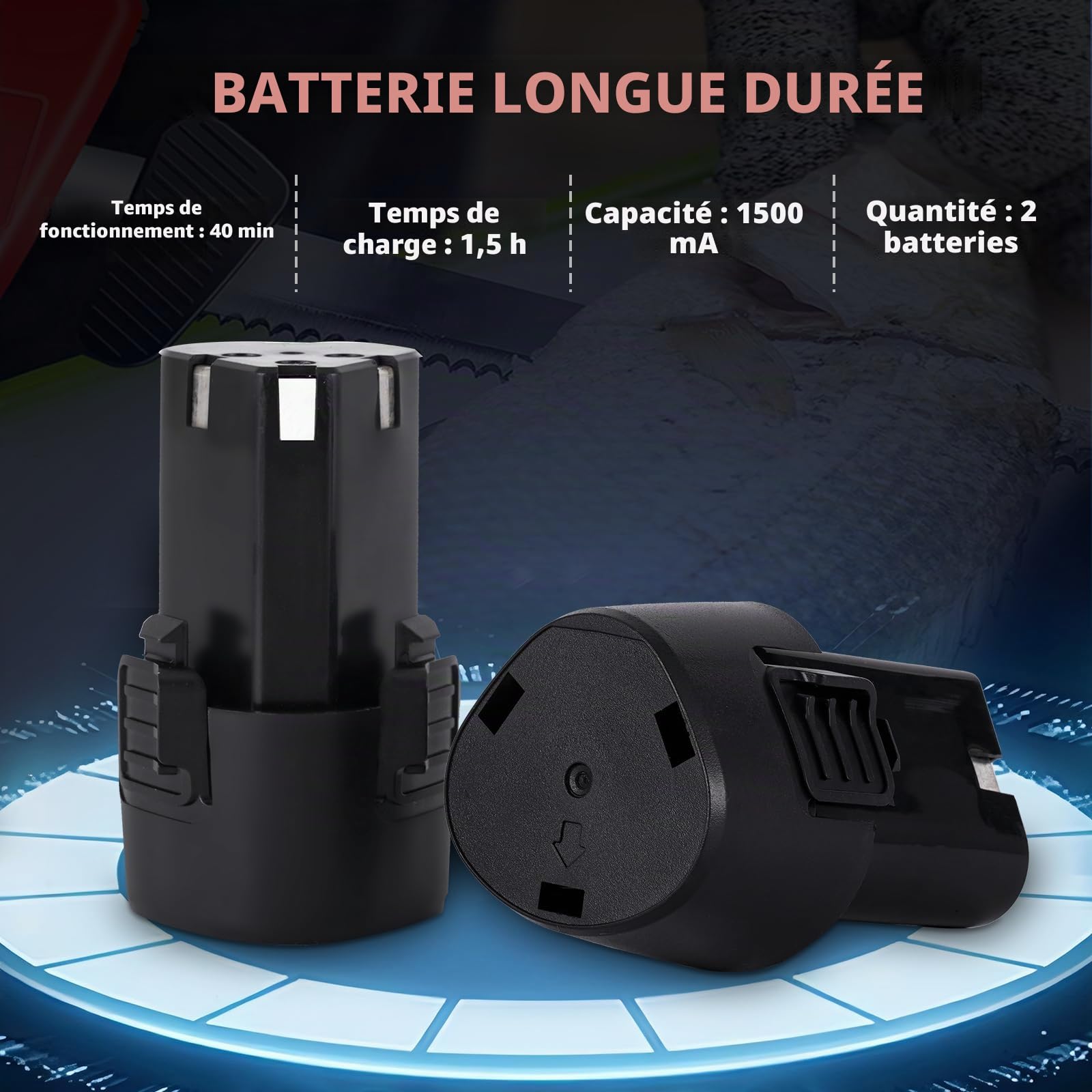 YUCHENGTECH Couteau à Filet Électrique pour Poisson Couteau à Filet Sans Fil avec 4 Lames en Acier Inoxydable, 2 Batteries Rechargeables et Étui de Transport de Rangement