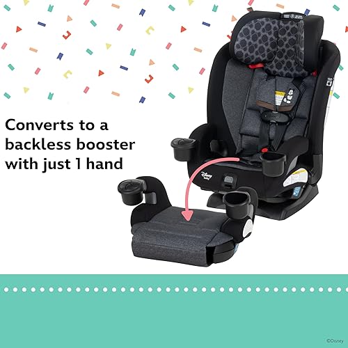 Miniatura 7 de Disney Baby EverSlim - Asiento convertible 4 en 1 para automóvil, diseño vintage de Mickey Mouse