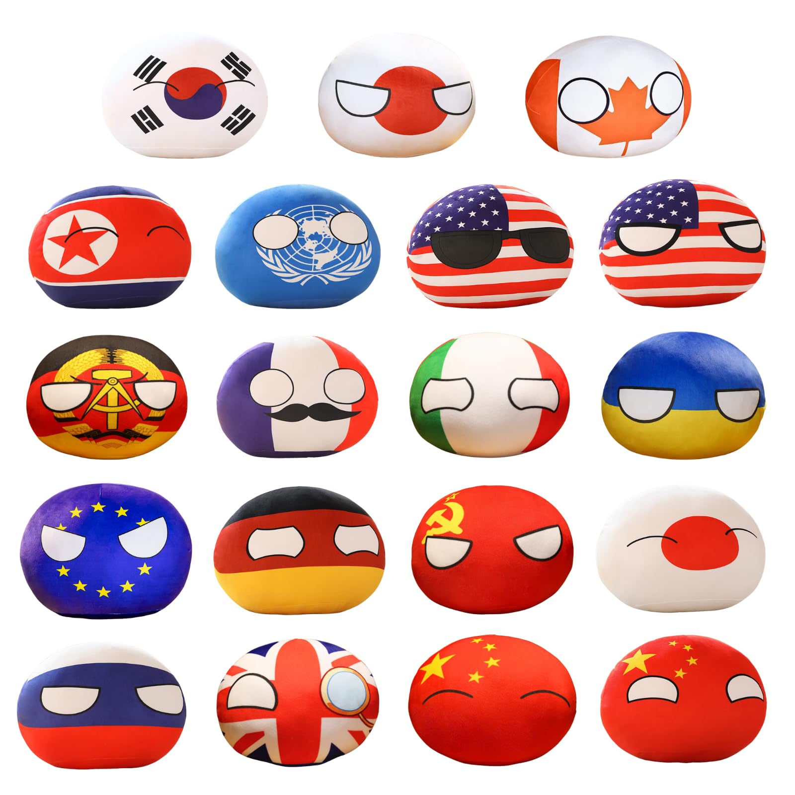 Amazon.co.jp: seiryuger ポーランドボール ぬいぐるみ 19個 おもちゃ