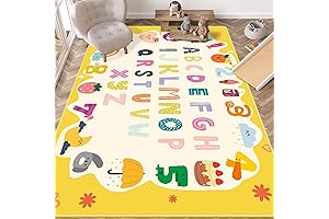 Colorful Eric Carle-Themed Play Rug for Early Learning
