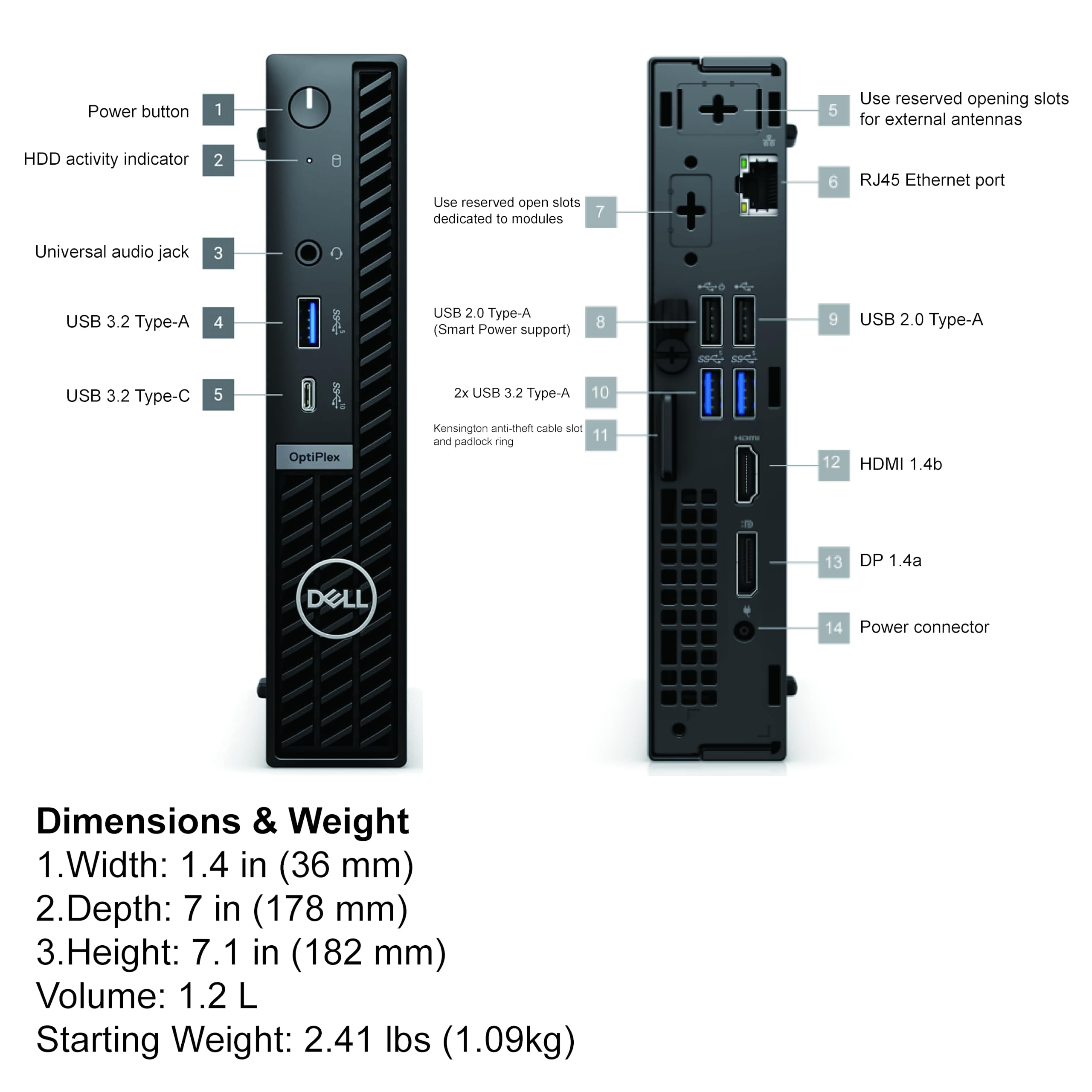 Windowsデスクトップ DELL OptiPlex 7020 Micro i5-14500T 16GB Amazon.com: Dell Optiplex 7020 Micro Form Factor Desktop