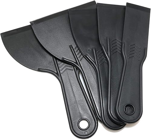 Miniatura 3 de RLECS Juego de 5 espátulas de plástico flexibles para calcomanías, papel tapiz, hornear, pared y masilla de coche (1.5 pulgadas, 2 pulgadas, 3