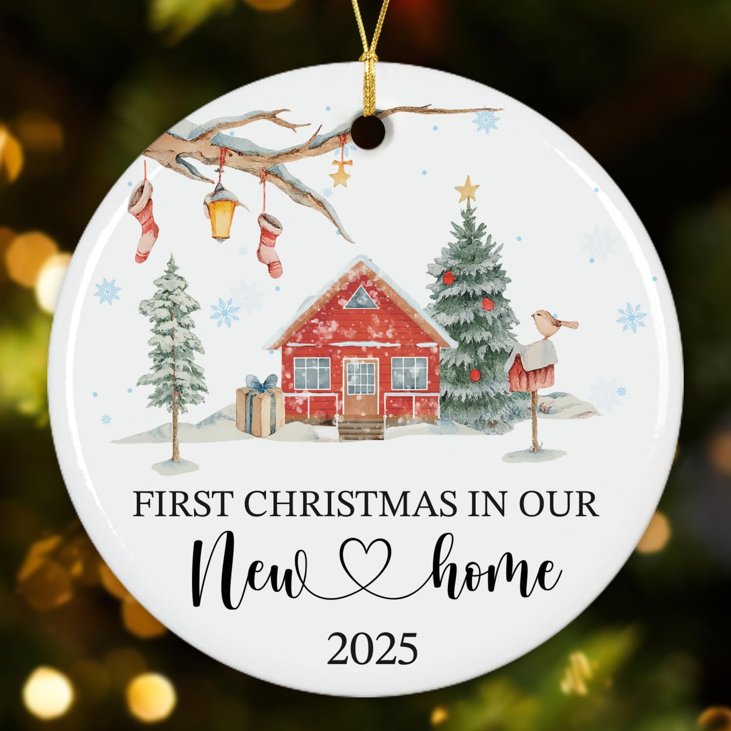 NewEleven New Home Gifts - House Warming Gifts New Home, For Newlywed, Couple, Friend From Friends, Family - Christmas Bauble
