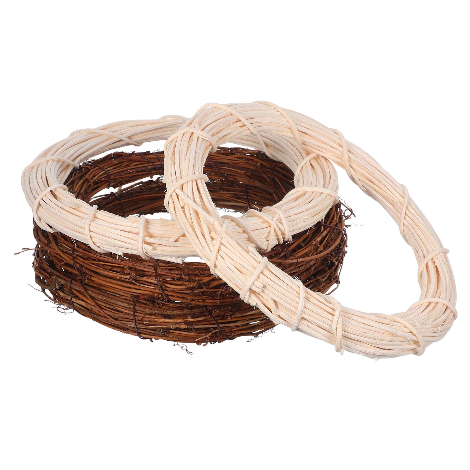 Guirnalda de ratán vintage para decoración de Navidad rústica y eventos interiores