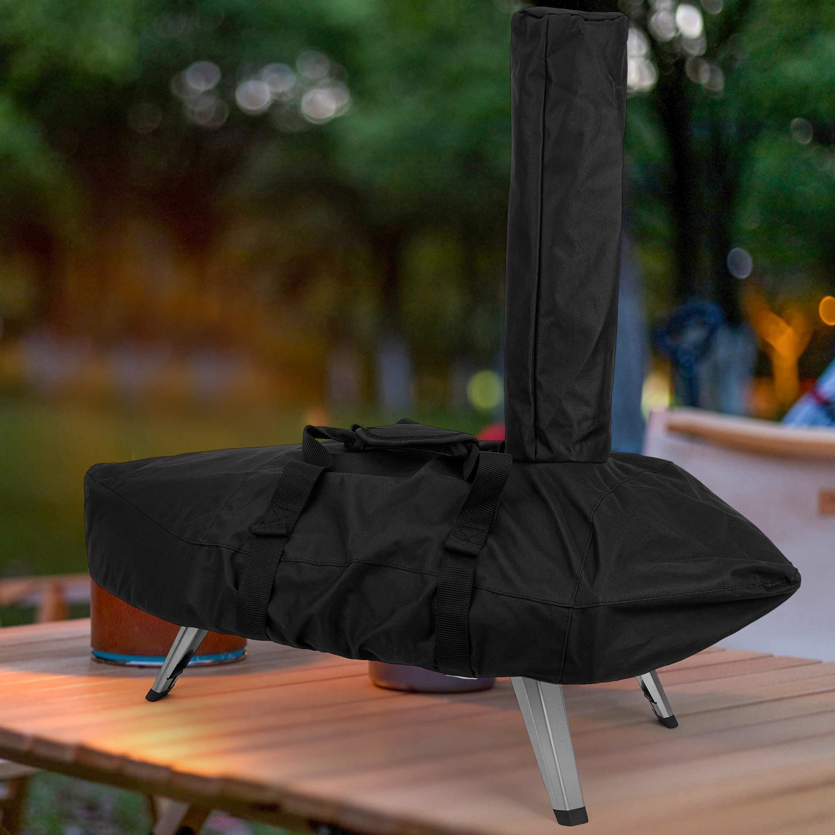 Onlyfire Housse de Four à Pizza pour Ooni Karu 12, Bache de Protection Imperméable, Accessoire pour Four à Pizza Extérieur | Housse de protection d'extérieur robuste pour four, imperméable, résistante aux intempéries et à la poussière