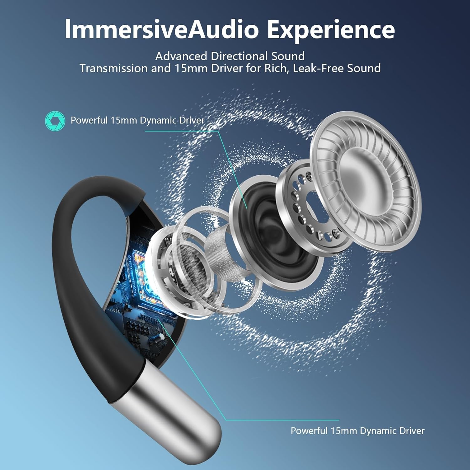 Auriculares traductores AI, traducción en tiempo real, auriculares traductores 3 en 1, 144 idiomas y acentos, auriculares traductores inglés-español, auriculares inalámbricos abiertos Bluetooth con estuche de carga para iOS y Android