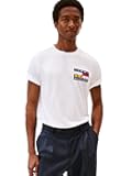 Men's Short Sleeve Cotton Graphic T-Shirts with Printed Color Flag Logo