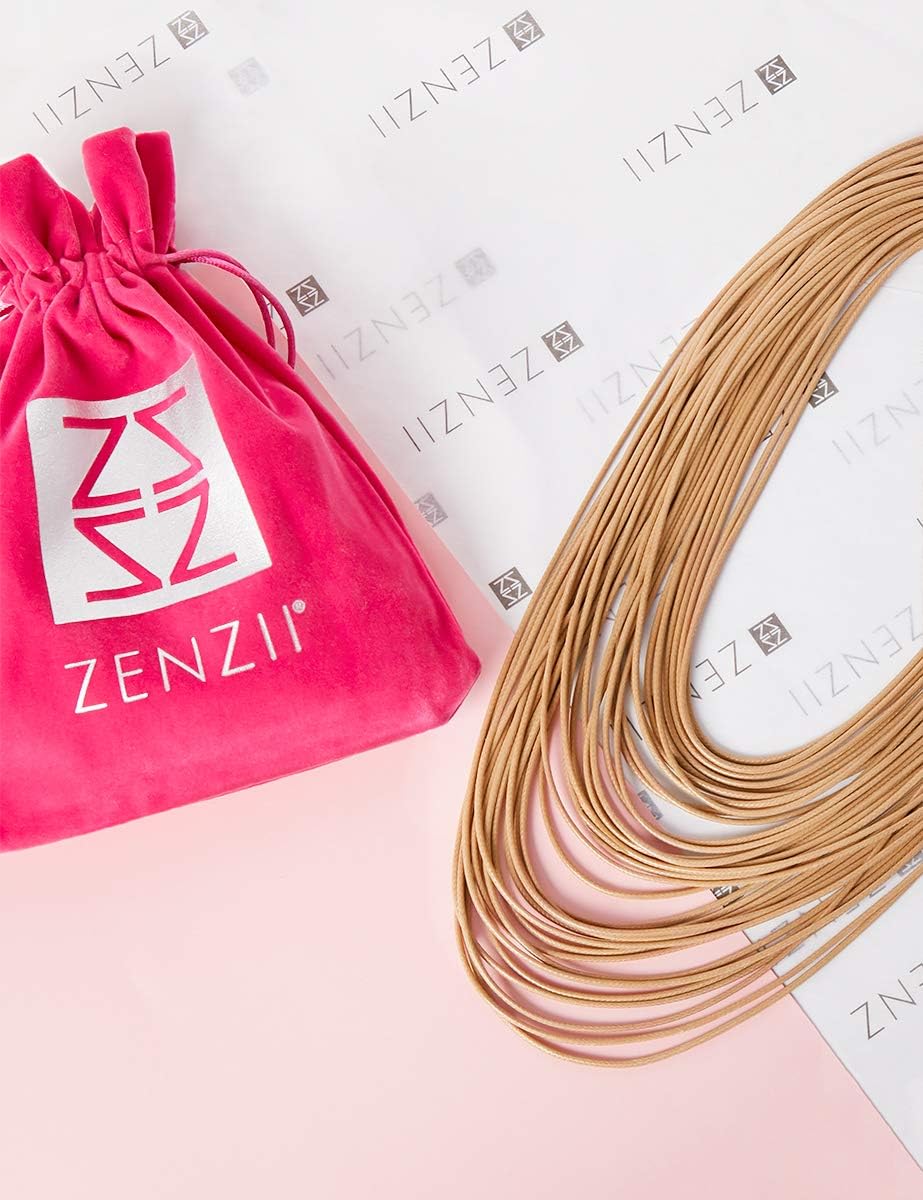 ZENZII Multi Strand Statement Bib Necklace with Magnetic Clasp for Women