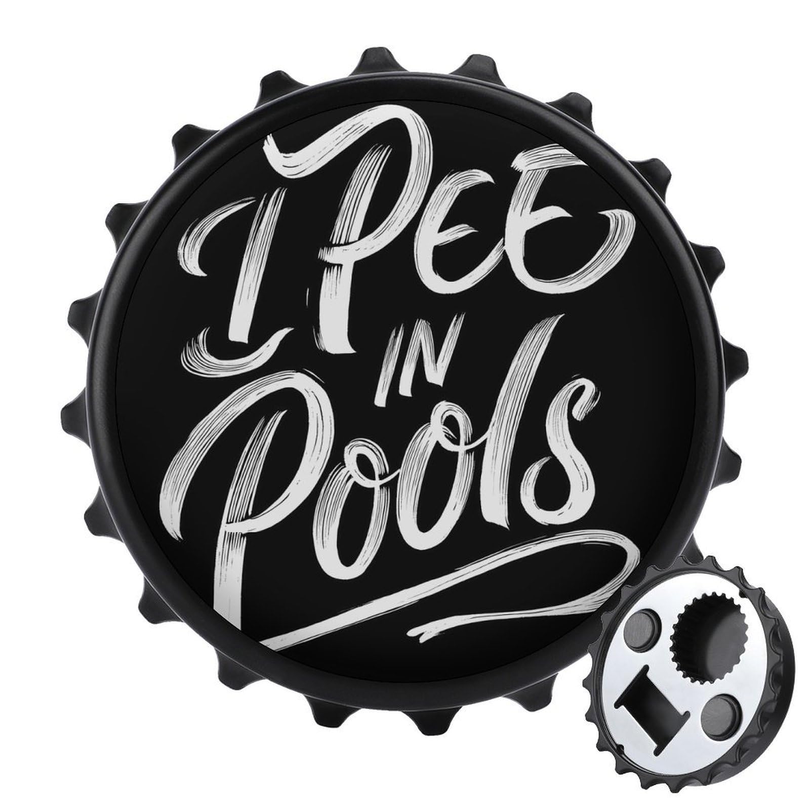 I Pee in Pools Magnetic Bottle Opener Refrigerator Magnet Fridge Magnets Kitchen Supplies