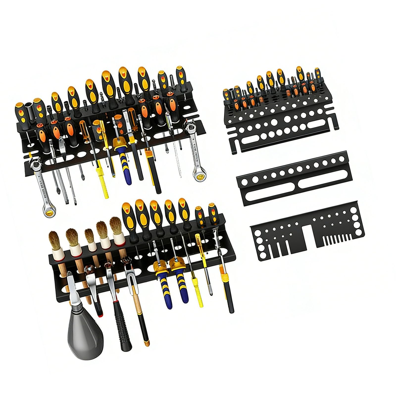 Osniyaw C Heavy Duty Wall Mounted Tool Storage Rack Arbon Steel Garage Workshop Home Organization Workshop Wall Shelf