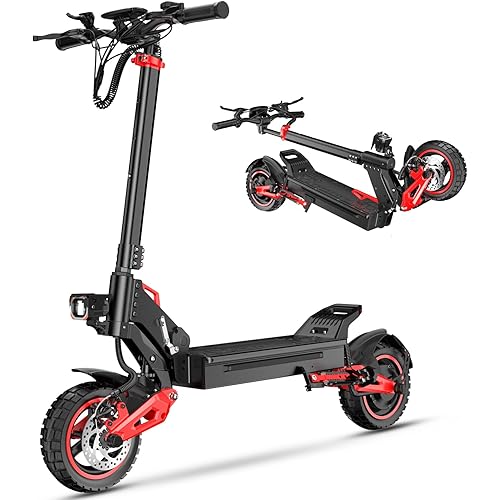Electric Scooter,350W/800W/1200W/1600W PeakMotor,15/40Miles Range,18/45Mph,330LBS Load, 11" Off-Road Tires, RGB Lights &Easy to fold.
