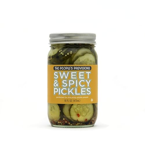 Miniatura 3 de The People's Provisions - Encurtidos dulces y picantes de 16 oz - Chips crujientes de encurtidos dulces y picantes (paquete de 3)