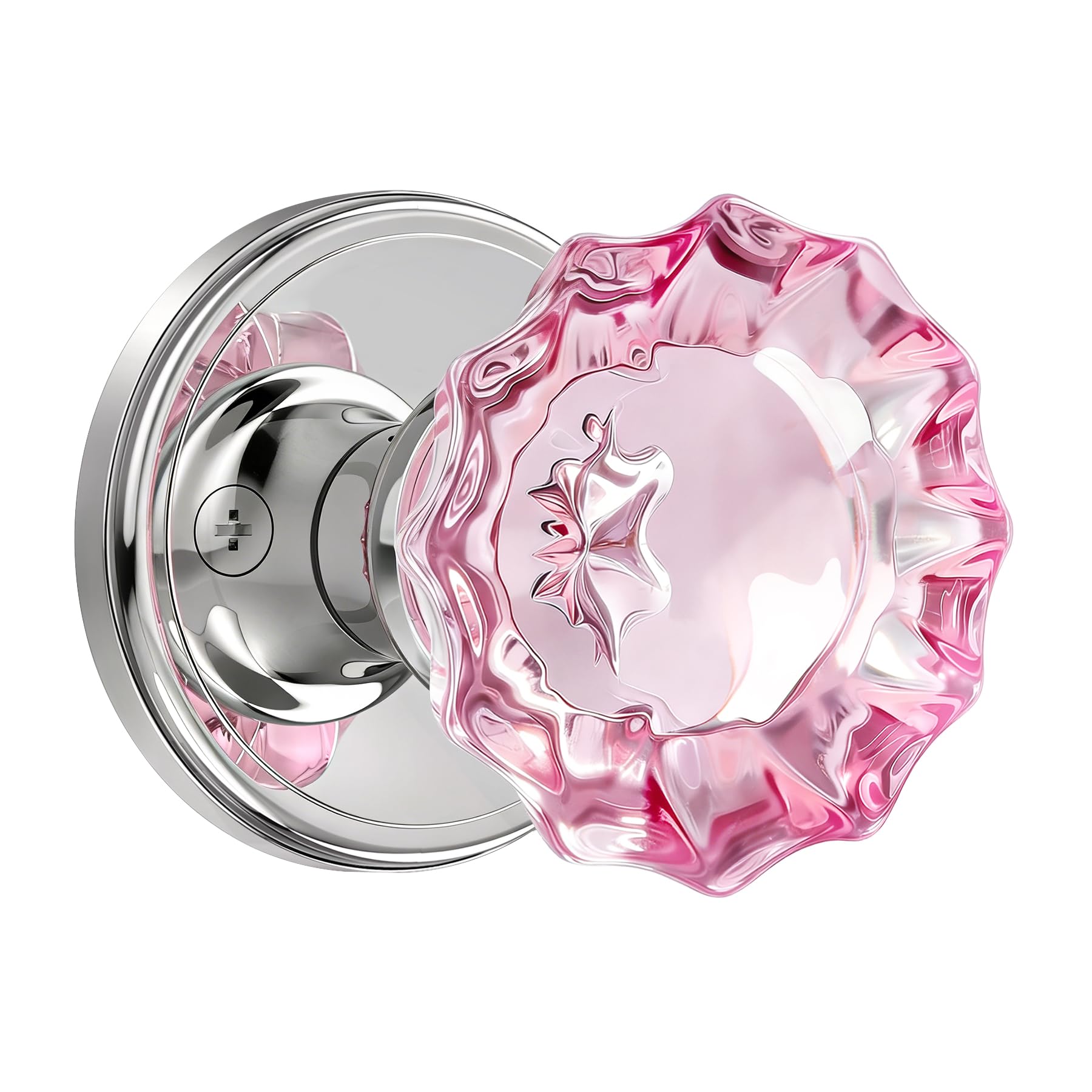 Glass Door Knobs Interior Vintage Privacy Door Knob with Lock — Amazon image 8