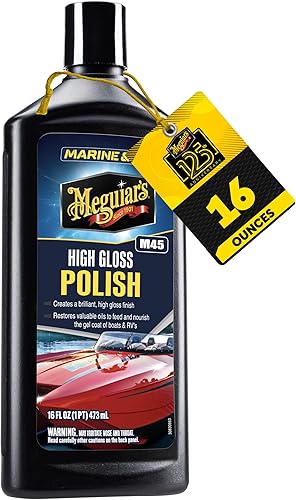 Meguiar's M4516 pulidor y potenciador de brillo para barcosautocaravanas 16 oz