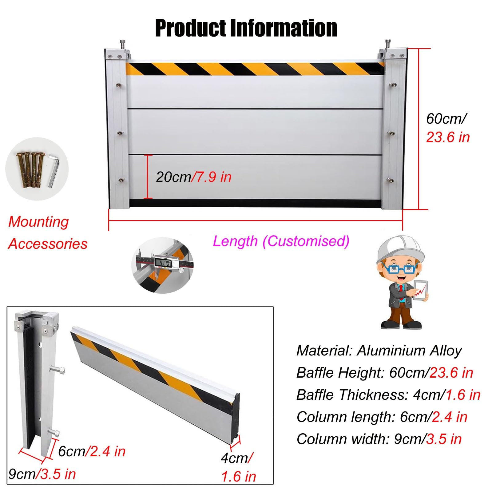 SLG-AL Universal Storefront Latch Guard - Aluminum