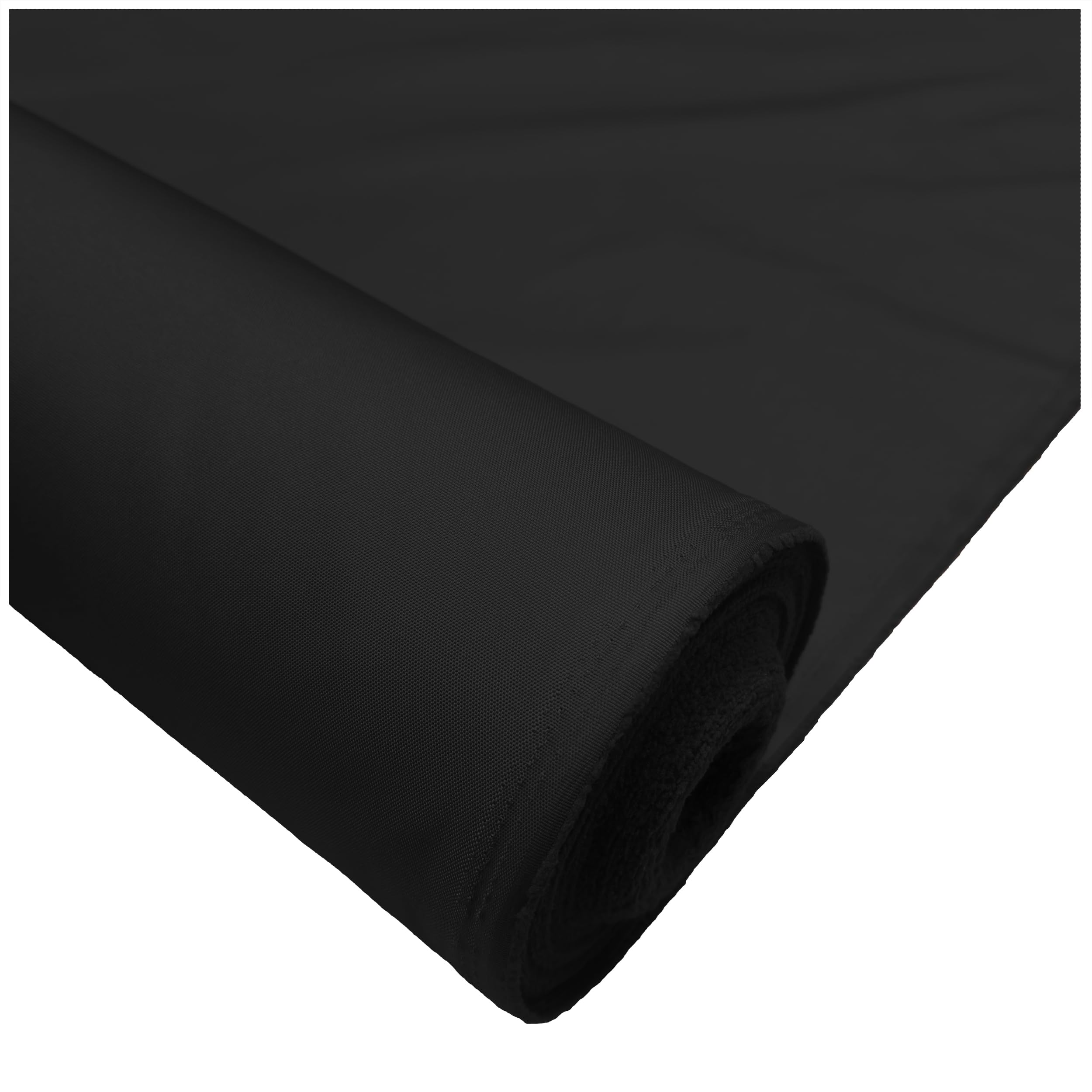 Black Waterproof 500D Canvas Fabric Heavy Duty PU Coated Outdoor Material – Coated Treatment Suitable for Garden, Upholstery, Covers & DIY Projects Half a Metre (50cm x 148cm)