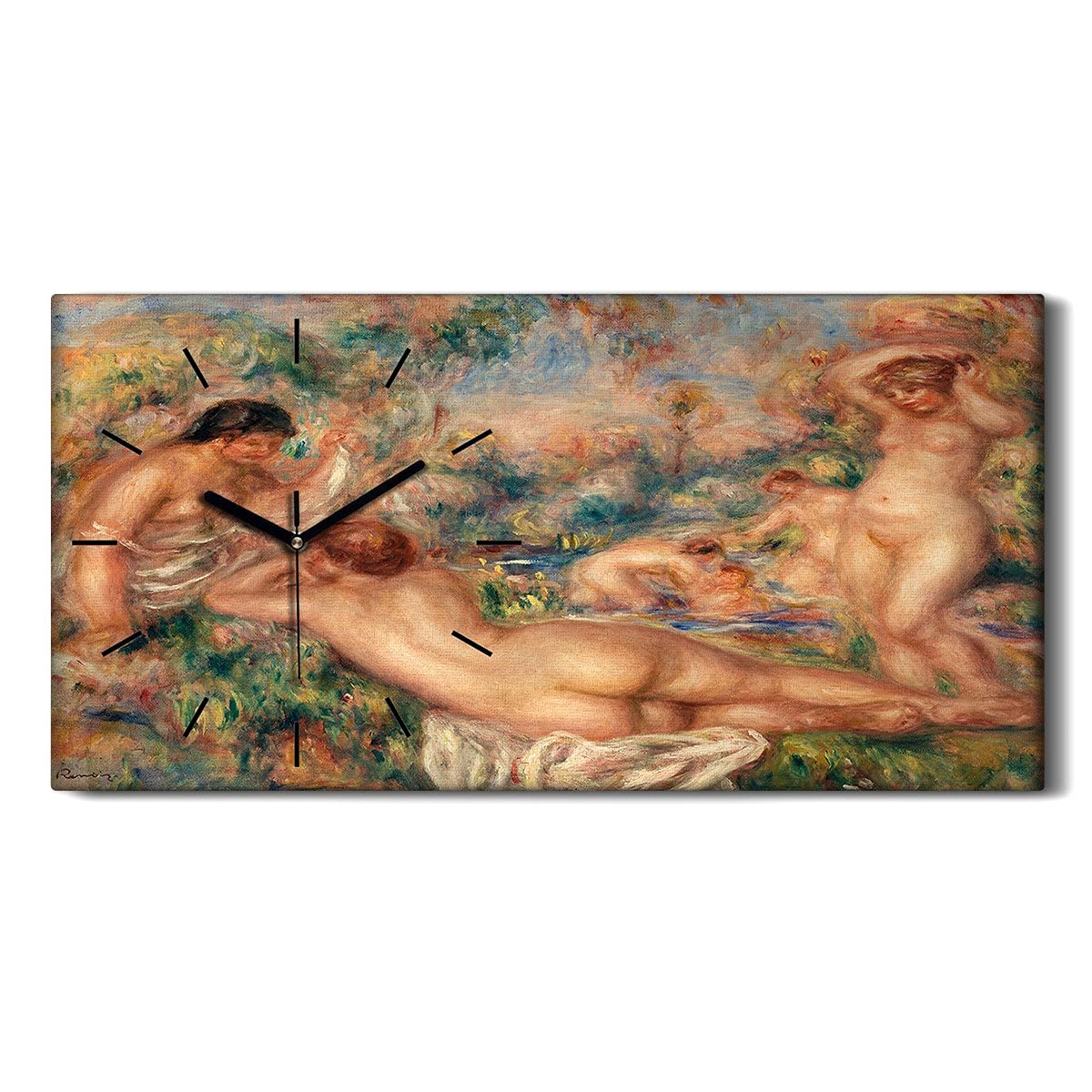 Grande horloge murale moderne 60x30cm idéale pour la décoration du salon