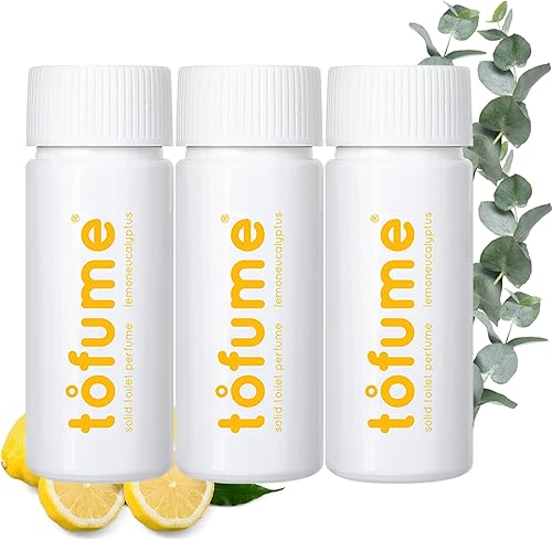tofume Ambientadores efervescentes de baño, fragancia de eucalipto de limón, tabletas desodorantes de inodoro, ambientadores para baño,