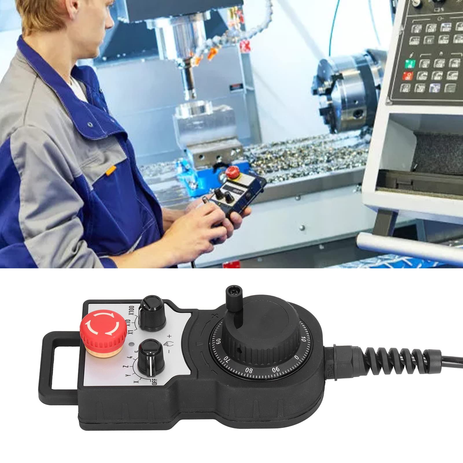 Controlador de volante reiniciable CNC, siste ma de movimiento de torno, generador de pulsos Manual con soporte de 5V