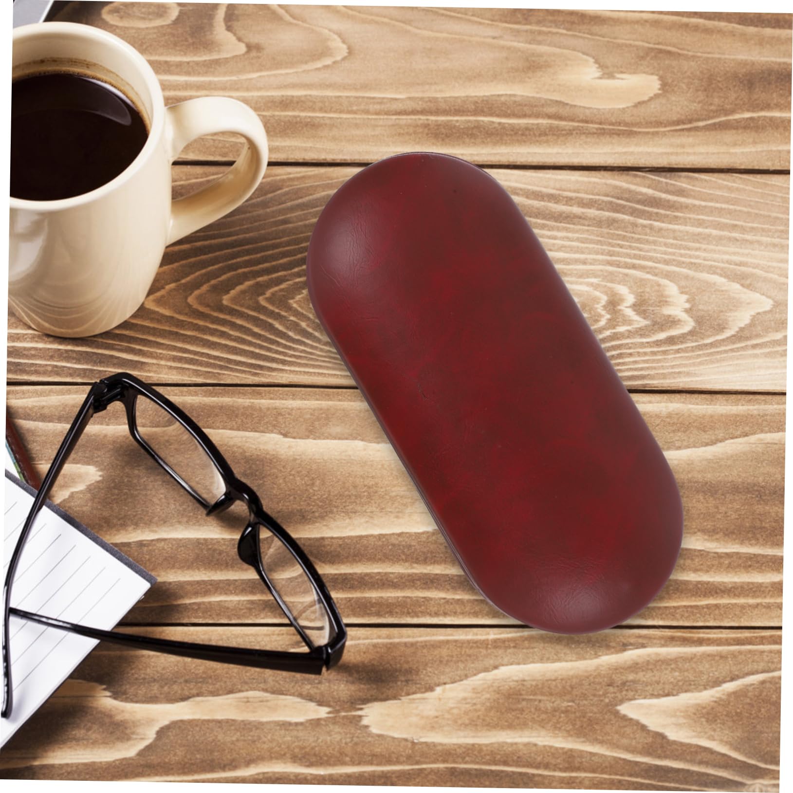 5 Juegos Estuche De Anteojos Caso Organizador para Llevar Gafas Lentes Contenedor De Anteojos Estuche Rígido para Anteojos Caja De Anteojos Al Aire Pinzas Rojo Vellón