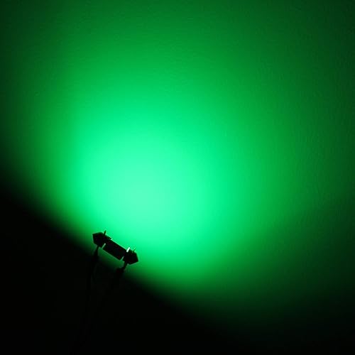 Miniatura 3 de Alla Lighting 1.220 in DE3021 DE3022 7065 CAN-Bus LED Festoon Bulbs, domo interior verde, mapa, maletero, luces de cortesía