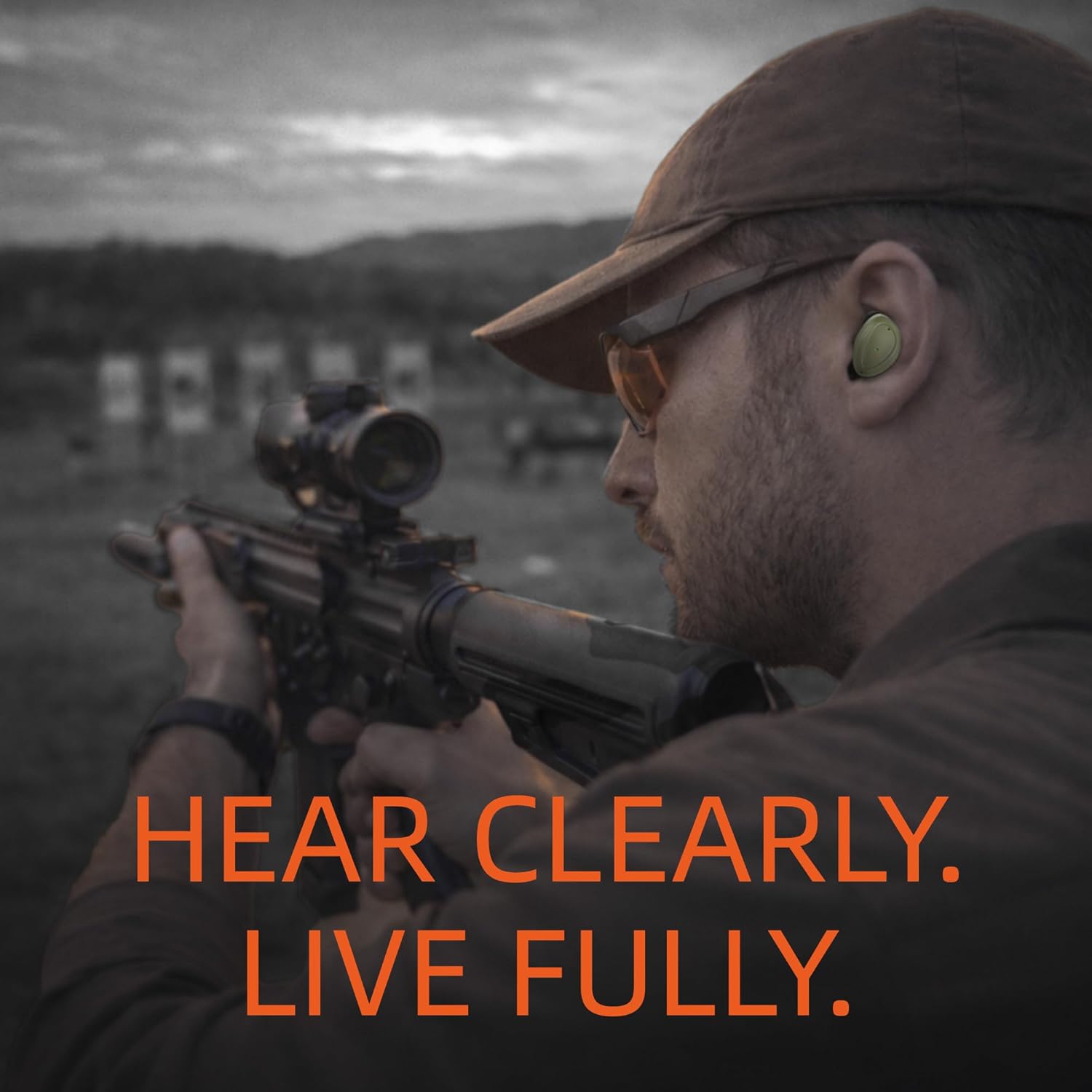 EP05 Electronic Shooting Earbuds with Bluetooth, SNR 29dB Hearing Protection, DSP Noise Reduction, Sound Amplification, All-Day Comfort for Shooting & Hunting