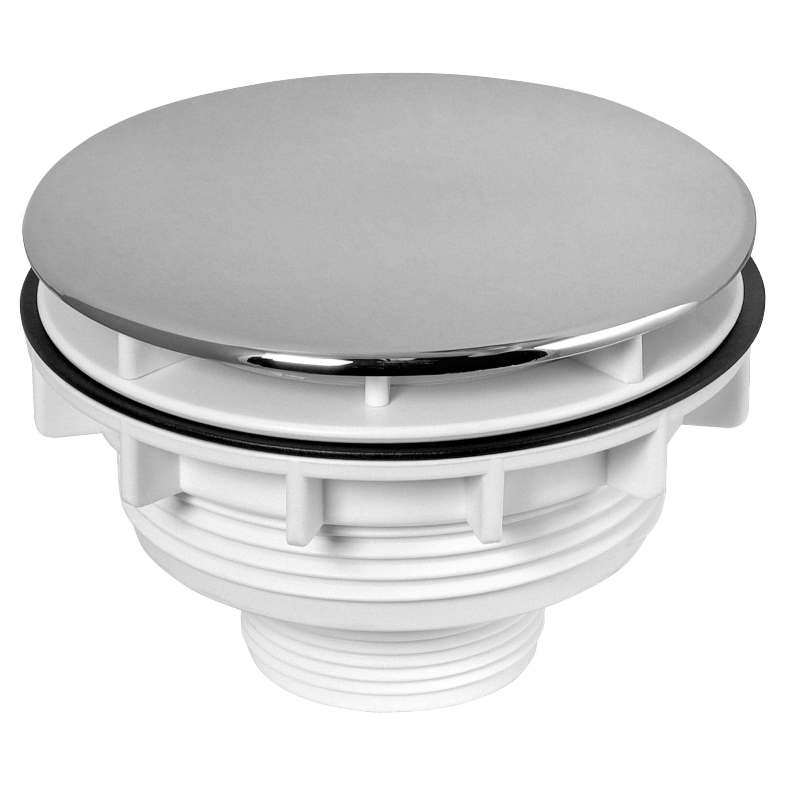 Mcalpine Swhf5-Cp High Flow Shower Waste: 110Mm White Plastic Plain Cover Flange X 56Mm Tail: Top Access: Backnut Model 5036484004499