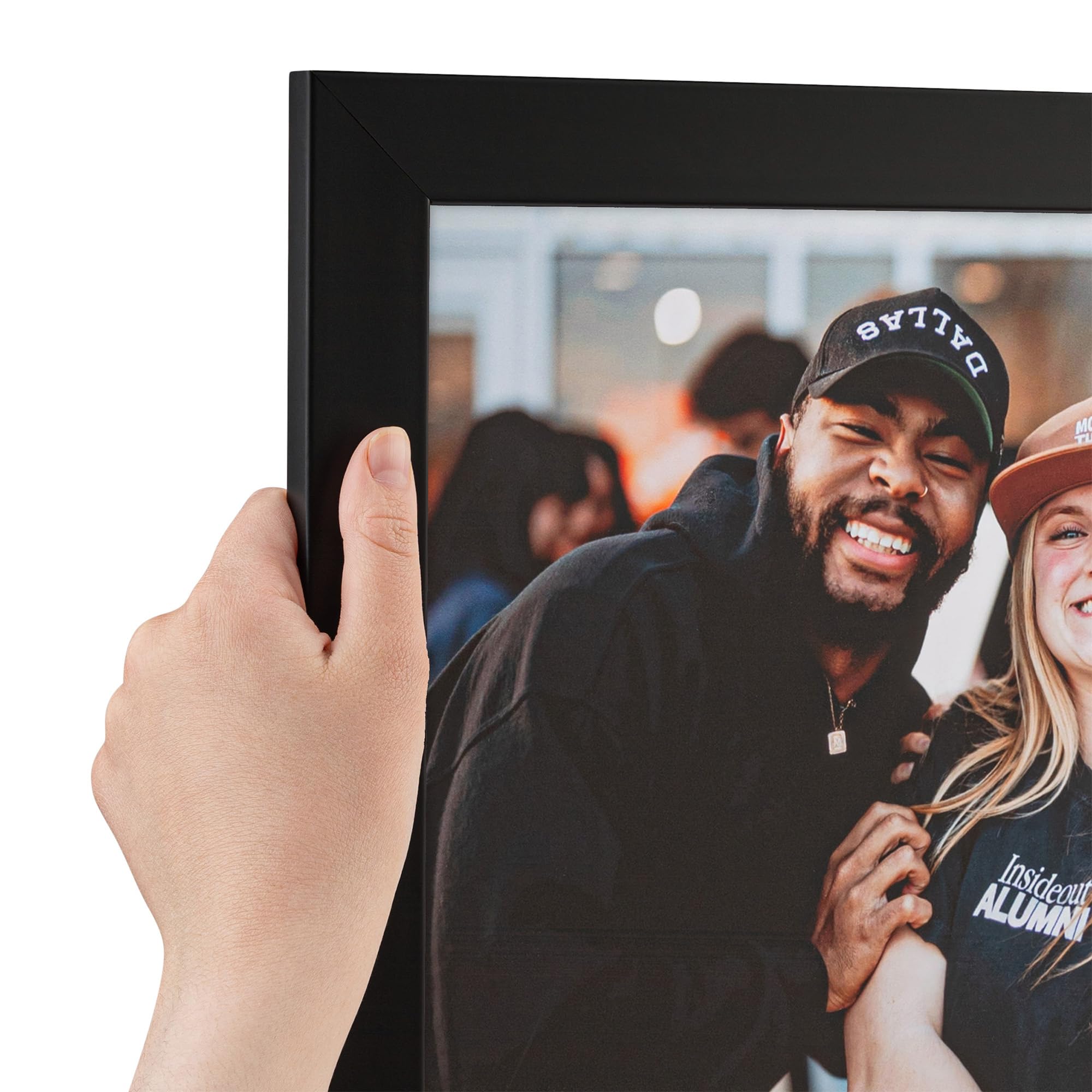 ArtToFrames 12x24 Inch Black Picture Frame, Low Black