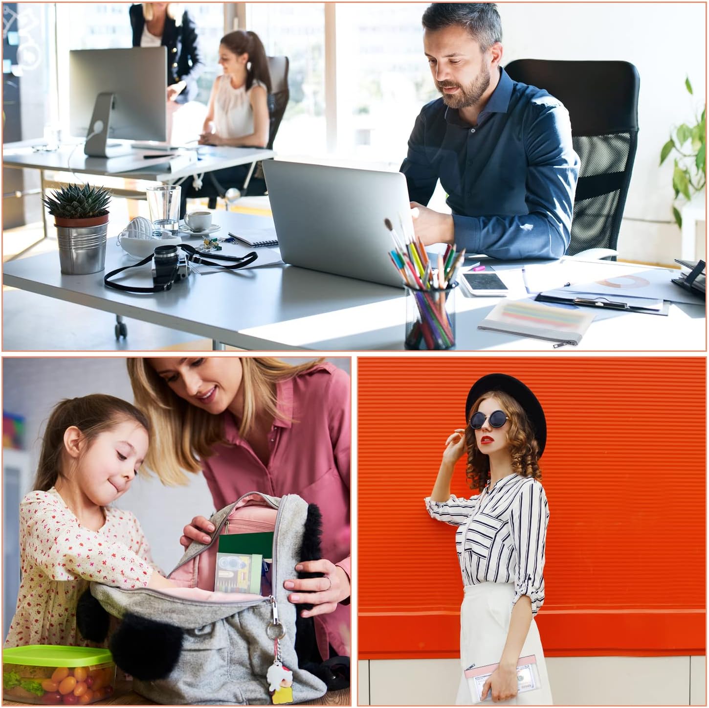 VOCHIC 4-Piece Multi-Purpose Money Bag - Money Bags with Zipper, Money Pouch Set 7.6 X 3.7 Inch, Clear Zipper Cash Envelopes, Bank Deposit Bags for Coins, Invoice, Makeup Bills Receipts Tool Storage - Image 7